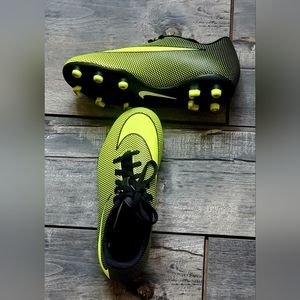 Youth soccer cleats.